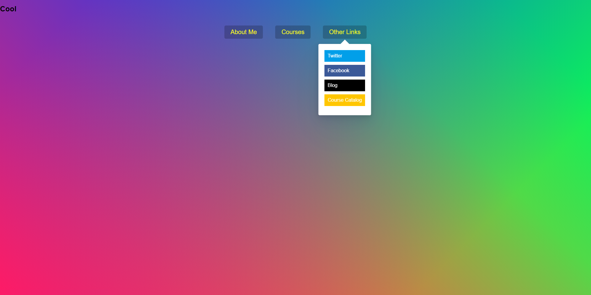 Follow Along Dropdown Menu