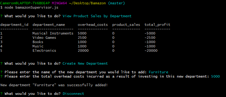 Bamazon