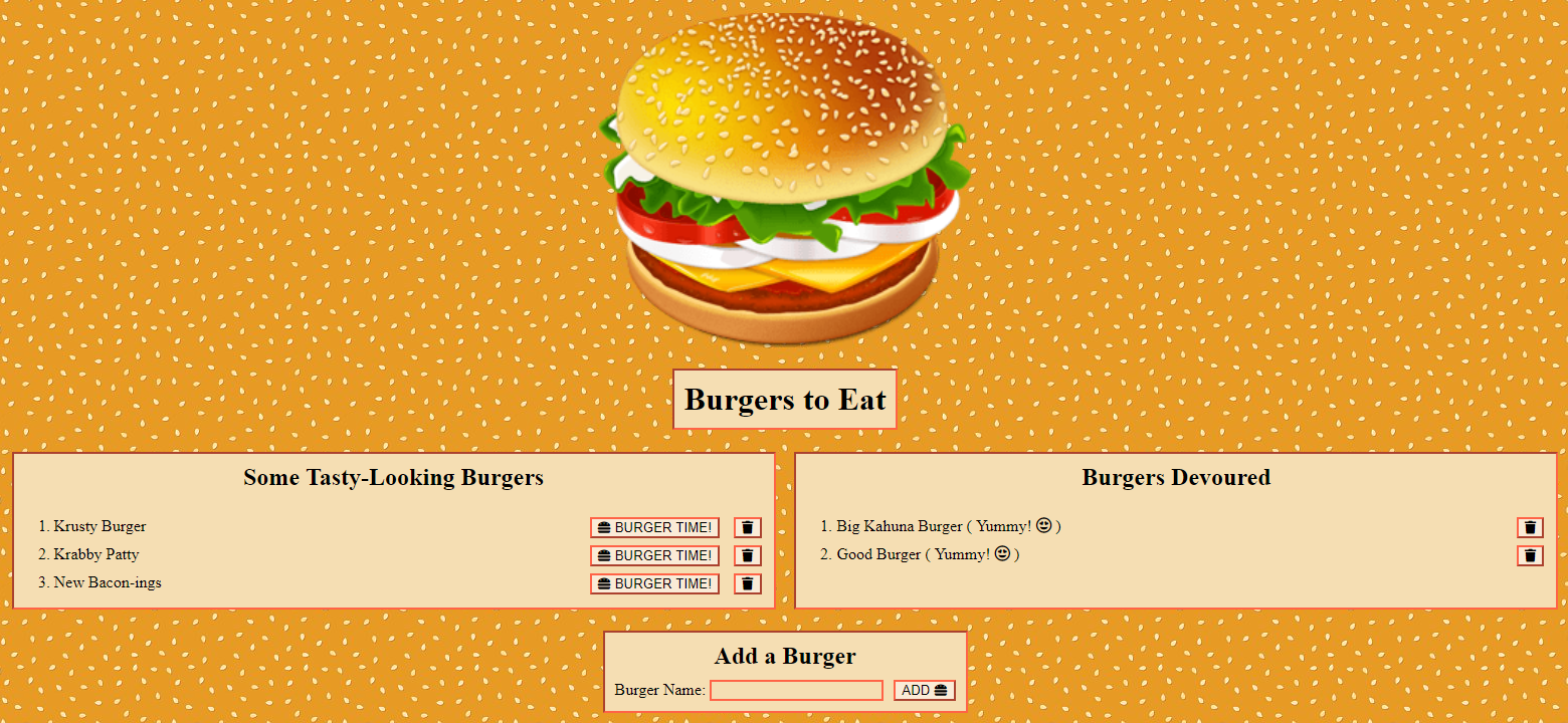 Burgers to Eat