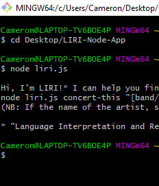 LIRI Node App